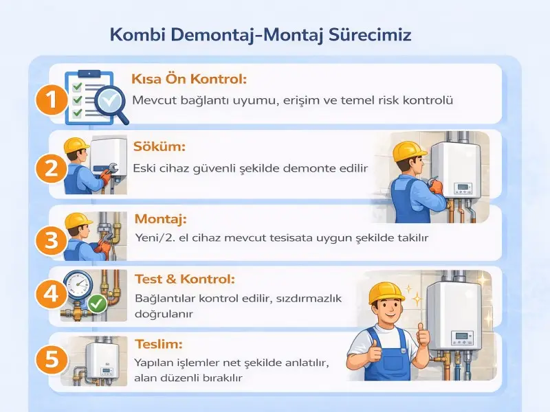 istanbul kombi değişimi (demontaj-montaj)