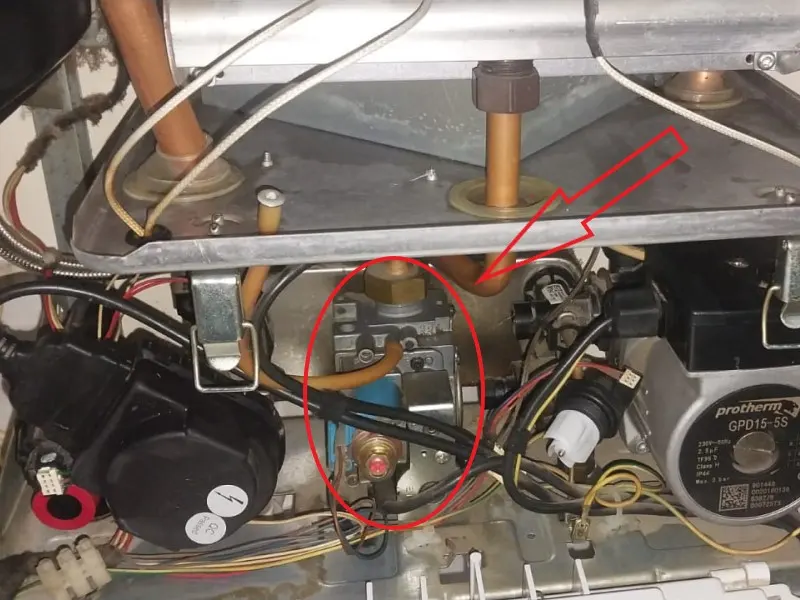 kombi gaz valfi