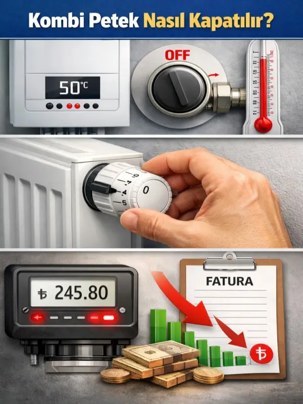 kombi petek nasıl kapatılır