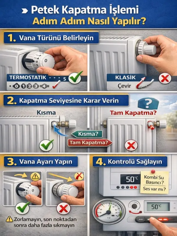 petek nasıl kapatılır